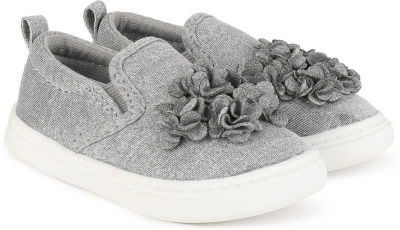 WONDER NATION by Walmart Girls Slip on Sneakers (Grey)