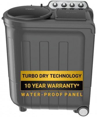 [Extra ₹1000 OFF] Whirlpool 8 Kg 5 Star Semi-Automatic Top Loading Washing Machine (ACE 8.0 TRB DRY GREY DAZZLE (10 YR)-NH)
