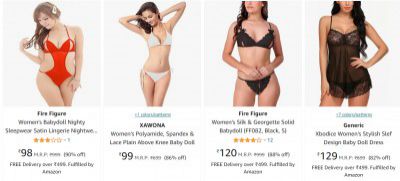 Women's Babydolls Sleep & Lounge Wear Minimum 70% Off