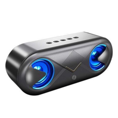 Xmate Volt Bluetooth Speaker with 10W Speakers, Portable Wireless Speakers with Bluetooth 5.0, Subwoofer, Up to 10 Hours of Music Playtime, Aux/TF Card/USB Support for All Smartphones (Black)