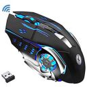 Xmate Zorro Pro 3200DPI, Rechargeable 2.4Ghz Wireless Gaming Mouse with USB Receiver...