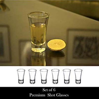 Yera Shot Glass Set, 60ml, Set of 6, Clear