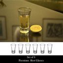 Yera Shot Glass Set, 60ml, Set of 6, Clear...