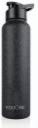 Youone Stainless Steel Water Bottle 1 litre (Pack of 1, Black, Steel)...