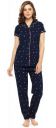 ZEYO Womens Cotton Leaf Print Night Suit...