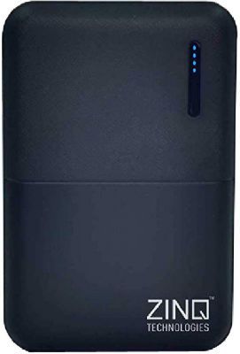 Zinq Technologies Z10KP 10000mAH Lithium Polymer Power Bank (Qualcomm Certified) with QC 3.0 (Black)