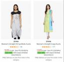 Ziyaa Womens Clothing at Min.78% Off + Extra 10% Coupon Discount...