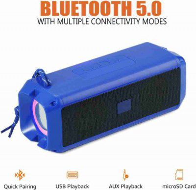 A CONNECT Z Charge3-Amazing Sound AR- 111 10 W Portable Bluetooth Speaker  (Blue, 2.1 Channel)