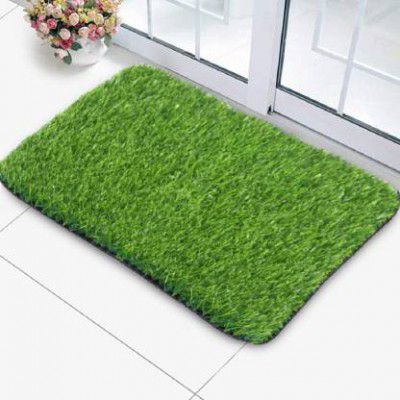 A CUBE LUXURY SOLUTIONS PP (Polypropylene) Door Mat  (Green, 37x57 CM, Medium)