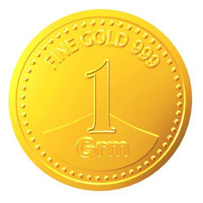 A Himanshu 24k (999) 1 gm Yellow Gold Coin