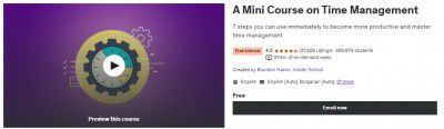 A Mini Course on Time Management (Free)