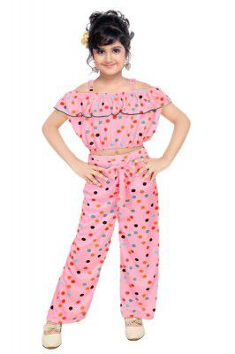 A.R.K. DRESSES Cotton Girls Coord Set | Top & Plazo Combo Dress