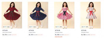 A T U N Dresses Upto 85% Off 
 