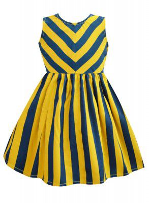 A.T.U.N. (ALL THINGS UBER NICE) Girls Cotton Fit and Flare Knee-Length Casual Dress