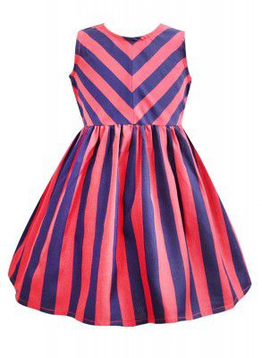 A.T.U.N. (ALL THINGS UBER NICE) Girls Cotton Fit and Flare Knee-Length Casual Dress