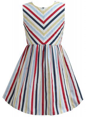 A.T.U.N. (ALL THINGS UBER NICE) Girls Cotton Fit and Flare Knee-Length Casual Dress