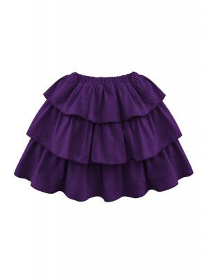 A.T.U.N. All Things Uber Nice Polyester Tiered Skirts Amethyst