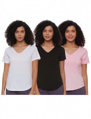 A.T.U.N. (ALL THINGS UBER NICE) Womens Printed Cotton Long Sleeve Regular T-Shirt (Pack of 3)