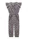 A.T.U.N.Girls Brown & White Polka Dots Printed Jumpsuit ...