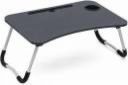 A V CREATION MATT BLACK Wood Portable Laptop Table  (Finish Color - BLACK, Pre Assembled)...