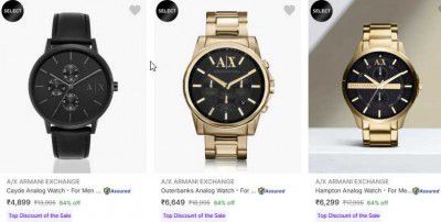 A X Armani Exchange Watches Starts at 5589 | Upto 57% OFF
