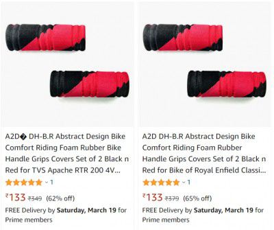 A2D? DH-B.R Foam Rubber Bike Handle starting ₹133