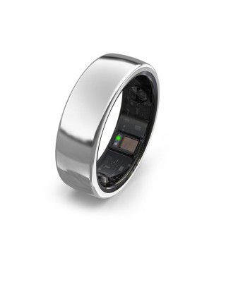 aaboRing, Health & Fitness Tracker Smart Ring, Advance Sleep Monitoring, Stress & Activity Tracking, Titanium, IP68 Waterproof (US Size No 10, Wireless, Stellar Silver)