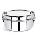 AADHIK Lunch Box Big Size 600 ml Stainless Steel Food Pack, Tiffin Box for School, Office, 2 Tier, Daily Use...