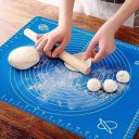 AADHIK Silicone Baking Mat Big Size, Roti Mat, Chapati Mat Atta Kneading Mat, Non-Stick Fondant Rolling Mat, Stretchable for Kitchen Roti Chapati -50 cm * 40 cm,Multicolor...