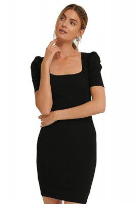 Aahwan Womens Solid Bodycone Mini Dress