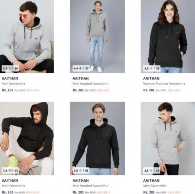 Upto 86% OFF - Aaithan Sweatshirts