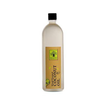 AALLAMARA VIZUTHUGAL Wood Pressed (Chekku) Coconut Oil | 100% Pure & Natural Untreated & Unrefined Coconut Oil 1 liter