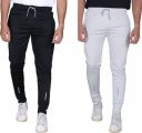 AARADH  Pack of 2 Solid Men Black, Grey Track Pants...