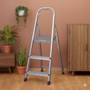 Aardwolf Quickfit Step Aluminium Ladder with Platform, 150 kg Load Capacity (3 Step)...
