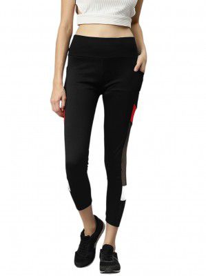 Aarika Black Red Color Girls Track Pant (TP-BBC-W-18-BLACK-RED-36)