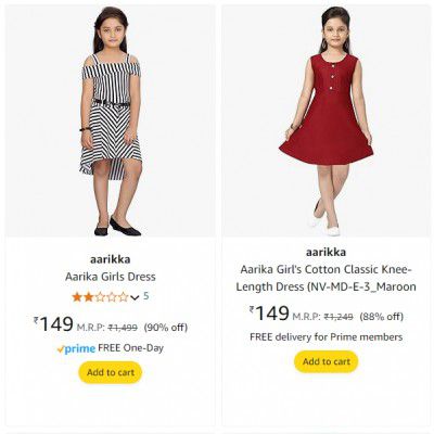 Aarika Girls Dress up to 90% Off