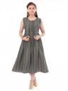 Aarika Girls Gajri Colour Cotton Embroidery Dress...