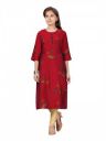 Aarika Girls Kurti Green Color Cotton...