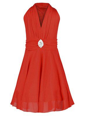 Aarika Girls net a-line Knee-Long Dress