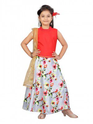 Aarika Girls Silk Lehenga Choli Set