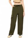 Aarika Womens Casual Wear Black Colour Solid Crep Cargo Pant...