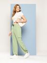 Aarika Womens Casual Wear Black Colour Solid Crep Cargo Pant...