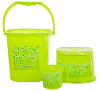 AAROHI13 Piece Plastic Bathroom Set