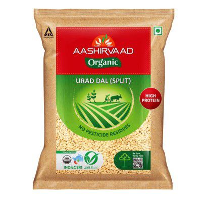 Aashirvaad Organic Urad Dal Split, 1 Kg