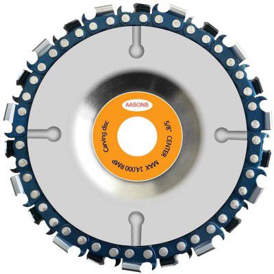 AASONS Wood Carving Disc, Depressed Centre Grinder Saw Disc for 4'' Angle Grinder