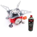 AASTIK Gas Stove Picnic Camping Stove Folding Furnace Gas Stove Outdoor Cooking Gas Burners Backpacking Furnace Butane Camping Ultra (LightGas stove+1Gas Canister)...