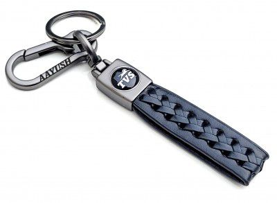 AAYUSH LEATHER KEYCHAIN AND KEYRING COMPATIBLE WITH TVS JUPITER | NTORQ 125 | APACHE RTR 160 | RAIDER 125 | RONIN | APACHE RTR 160 4V | IQUBE | CREON | APACHE RTR 310
