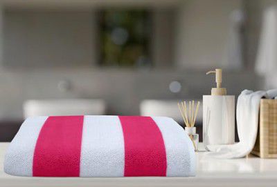 AAZEEM Bath Towels for Bathroom Clearance - 24 X 51 Inches Light Thin Quick Drying - Soft Terry 100% Cotton Absorbent Fitness, Sports, Yoga, Travel, Gym - Pack of 1 | Pink Color|