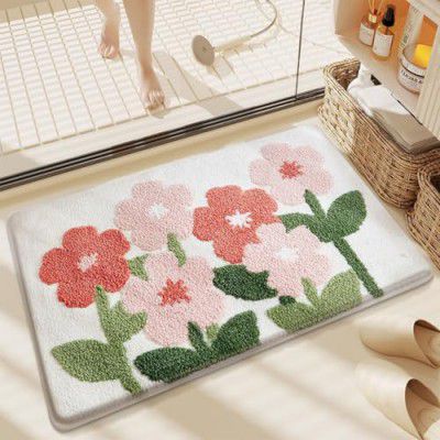 AAZEEM Mat Rugs Non-Slip Abstract Bath Rugs Cute Mat Washable for Tube |Rectangular Door Mat for Home