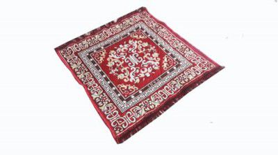 AAZEEM Prayer Mat | Velvet Aasan Mat | Meditation Prayer Carpet Mat | Pooja Aasan Mat |Traditional Prayer Mat |Medium Size |Red Color|